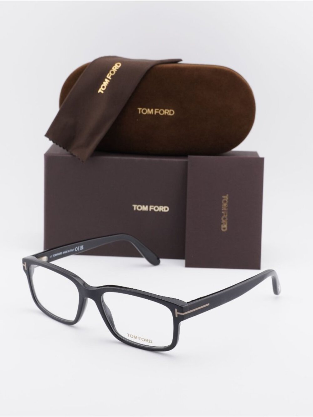 Tom Ford FT5313 002 Rectangle Eyeglasses 55mm - Matte Black